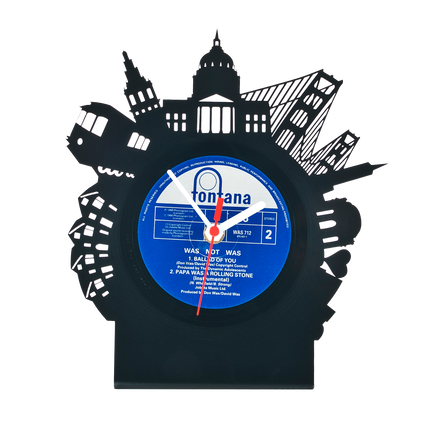 Schallplattentischuhr San Francisco