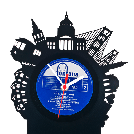 Schallplattentischuhr San Francisco