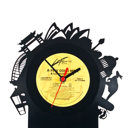 Schallplattentischuhr Sydney