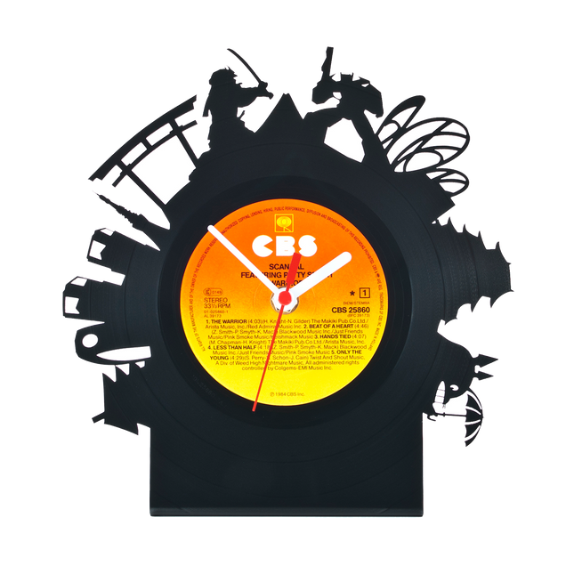 Schallplattentischuhr Tokyo