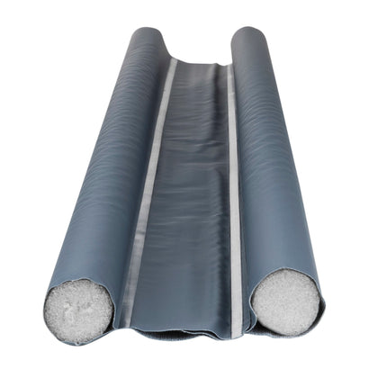 Zugluftstopper Doppeldichtung Türdichtung grau Energiesparend 2er SET 95 cm KÜRZBAR