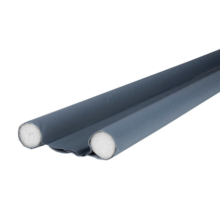 Zugluftstopper Doppeldichtung Türdichtung grau Energiesparend 2er SET 95 cm KÜRZBAR