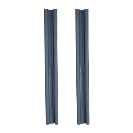 Zugluftstopper Doppeldichtung Türdichtung grau Energiesparend 2er SET 95 cm KÜRZBAR