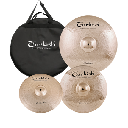 Turkish Cymbals Moderate Set-Becken 3 (14"HH+16"C+20"R)
