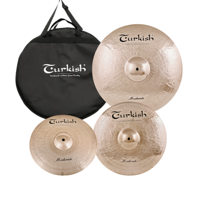 Turkish Cymbals Moderate Set-Becken 3 (14"HH+16"C+20"R)