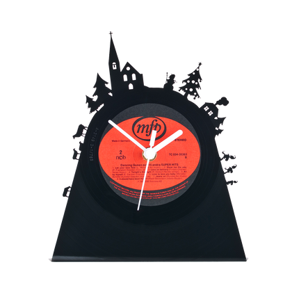 Schallplattenuhr Weihnachten #3