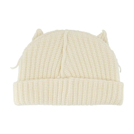 Chunky Ears Mütze - Charles Jeffrey Loverboy - Wolle - Weiß