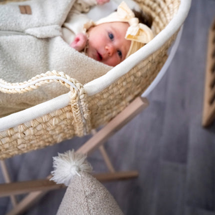 Pucksack Teddystoff Bouclé mitwachsend - Nachhaltiger Babyschlafsack