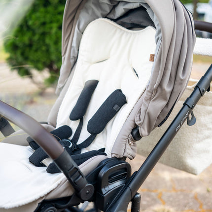 Sitzauflage Bio Baumwolle für den Kinderwagen - universell passend