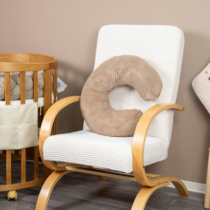 Stillkissen U-Form Cord mit abnehmbarem Bezug - ergonomisches Mondstillkissen