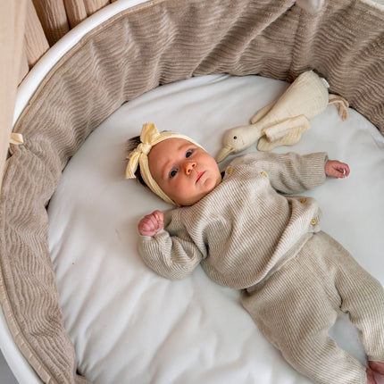 Bettumrandung Cord – Moderne & kuschelige Umrandung für Babybett & Beistellbett