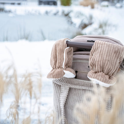 Handschuhe Cord für den Kinderwagen - Handwärmer