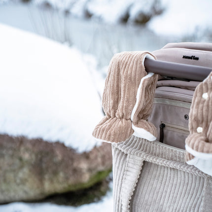 Handschuhe Cord für den Kinderwagen - Handwärmer