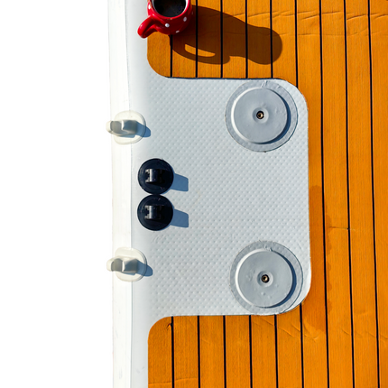 yourFloat aufblasbare Badeplattform Schwimmplattform Schwimminsel Badeinsel 4 m x 2 m x 0,2 m