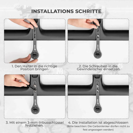 Universal Fahrrad Computer Halterung Leicht & Werkzeugfrei