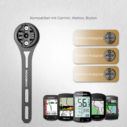 Universal Fahrrad Computer Halterung Leicht & Werkzeugfrei