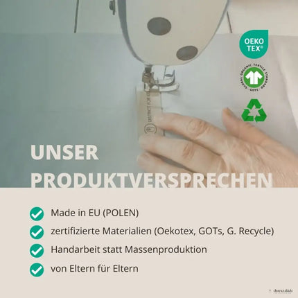 Stillkissen U-Form Cord mit abnehmbarem Bezug - ergonomisches Mondstillkissen