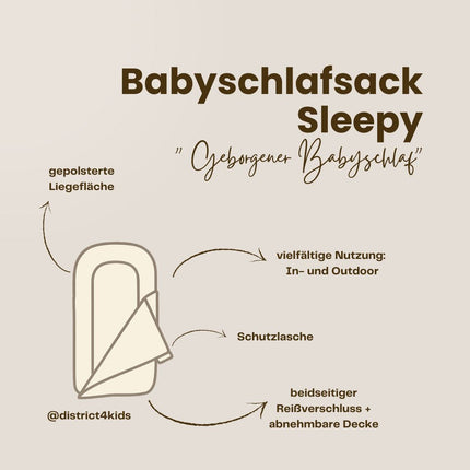 Babyschlafsack Sleepy Leinen – Kuscheliger Ganzjahresschlafsack