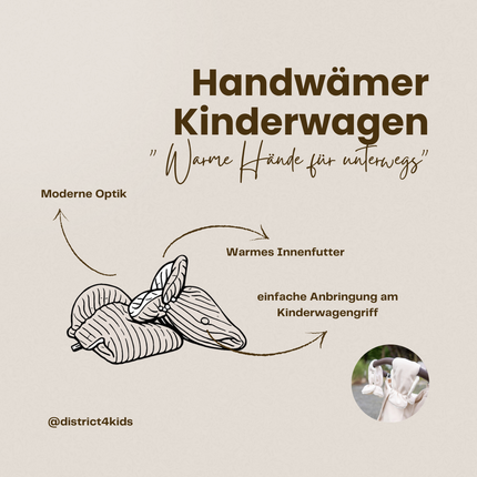 Handschuhe Cord für den Kinderwagen - Handwärmer