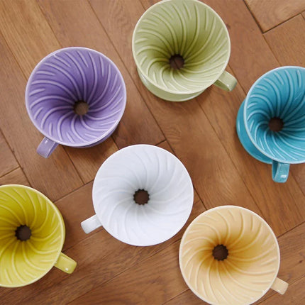 Hario Colour Edition V60-02 Ceramic Dripper (with 40 Filters)