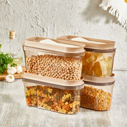 Luks Vorratsbehälter-Set Şeffaf Bakır 4x2 Liter