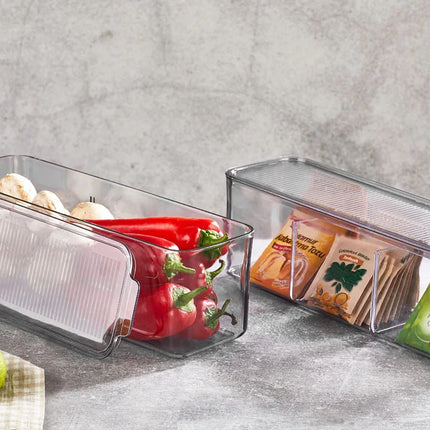 Mina Organizer Plastik Regal Şeffaf Füme 2x2500ml (mit Deckel)