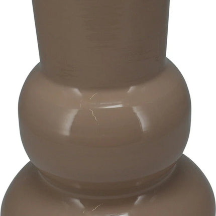 Vase Retro Zinkvase Beige Terrakotta 30x15 Blumenvase Dekovase Blumengefäß