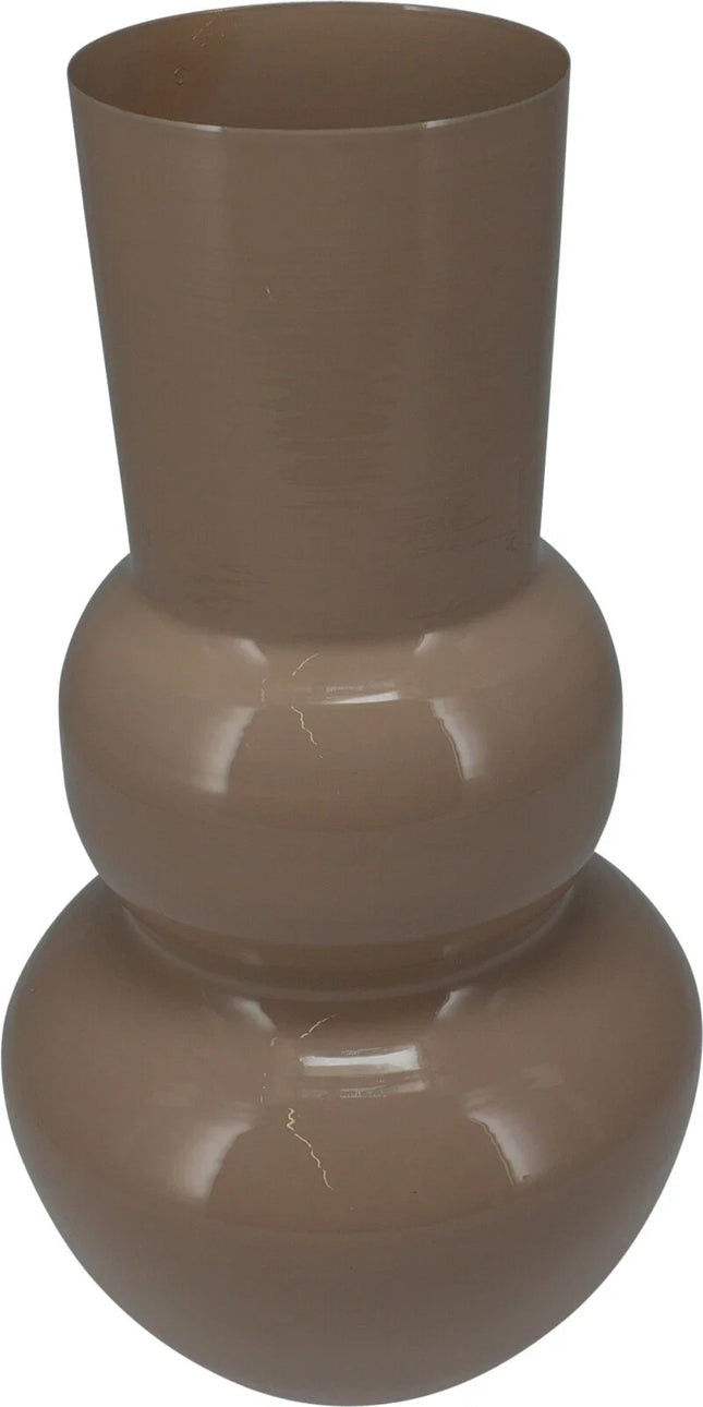 Vase Retro Zinkvase Beige Terrakotta 30x15 Blumenvase Dekovase Blumengefäß