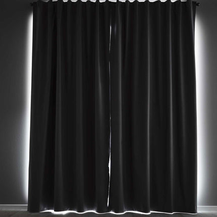 Verdunkelungsvorhang »DARK« Saugnapf Abnehmbar Reisevorhang Vorträge Vorhang 100% Verdunkelung Softshell Material Multi Aufhängung Strandhaus Vorhalle Cabana 10000335set
