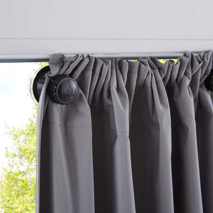 Verdunkelungsvorhang »DARK« Saugnapf Abnehmbar Reisevorhang Vorträge Vorhang 100% Verdunkelung Softshell Material Multi Aufhängung Strandhaus Vorhalle Cabana 10000335set