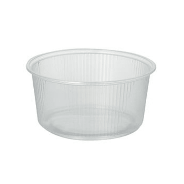 Starpak Verpackungsbecher PP rund 250 ml transparent | Folie (100 Stück)