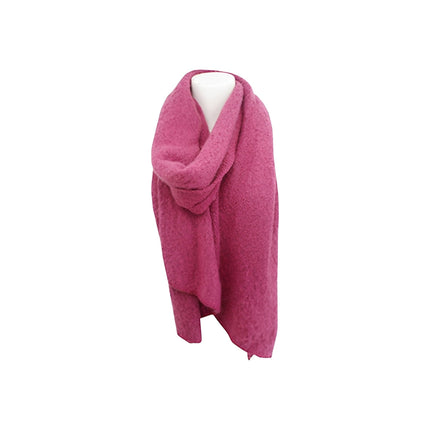 Winter Damen Schal Trapez » Bouclé Damenschal 200x40 cm » Winterschal Trapezschal » Alpaca Touch-Feeling | weich & flauschig
