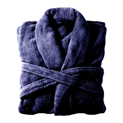 Bademantel flauschig » Saunamantel in Teddy-Plüsch Qualität » leichter/dünner Morgenmantel 100 cm lang » unisex