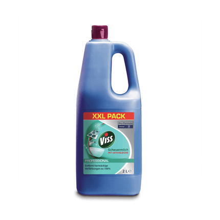 VISS Professional Scheuermilch mit natürlichen Mikropartikeln - 2 Liter | Flasche (2 l)