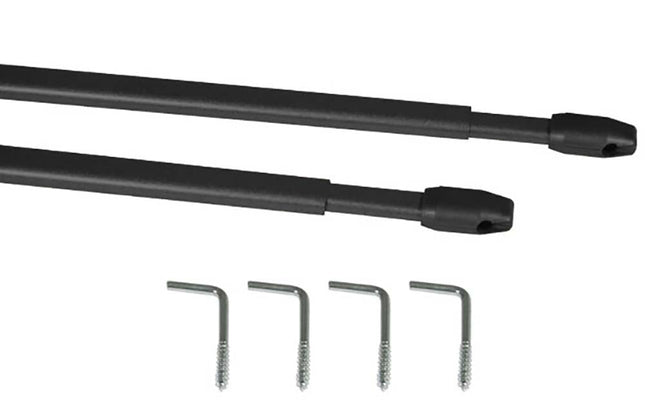 Vitragestangen 2er-Pack mit Schrauben 110