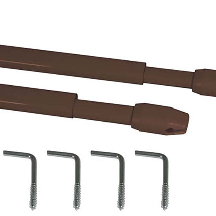 Vitragestangen 2er-Pack mit Schrauben 110