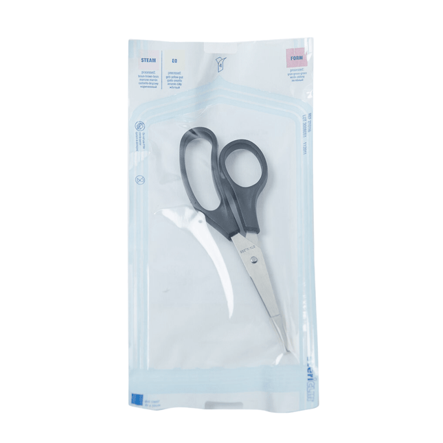 Vivomed Sterile Einmalschere mit 2 spitzen Klingen | Packung (1 Stück)