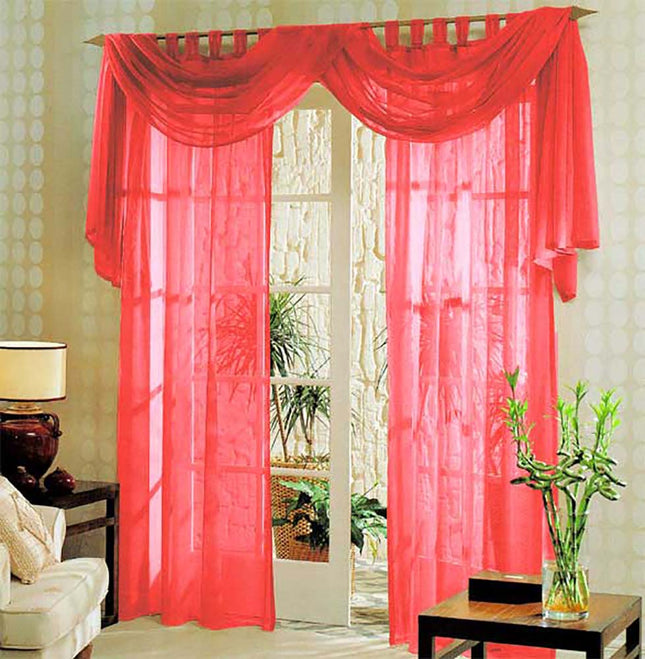 Voile komplett GARDINEN SET 3tlg.  60999