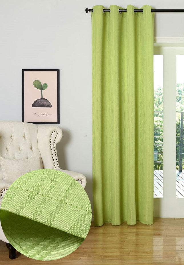Vorhang Jacquard Deko Gardine Ösen feine Musterung blickdicht lichdurchlässig (Höhe x Breite cm) 20480