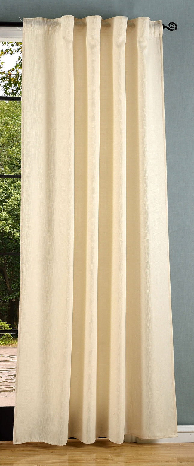Vorhang Jacquard Deko Gardine verdeckte Schlaufen feine Musterung Universalband blickdicht lichtdurchlässig (Höhe x Breite cm) 20465