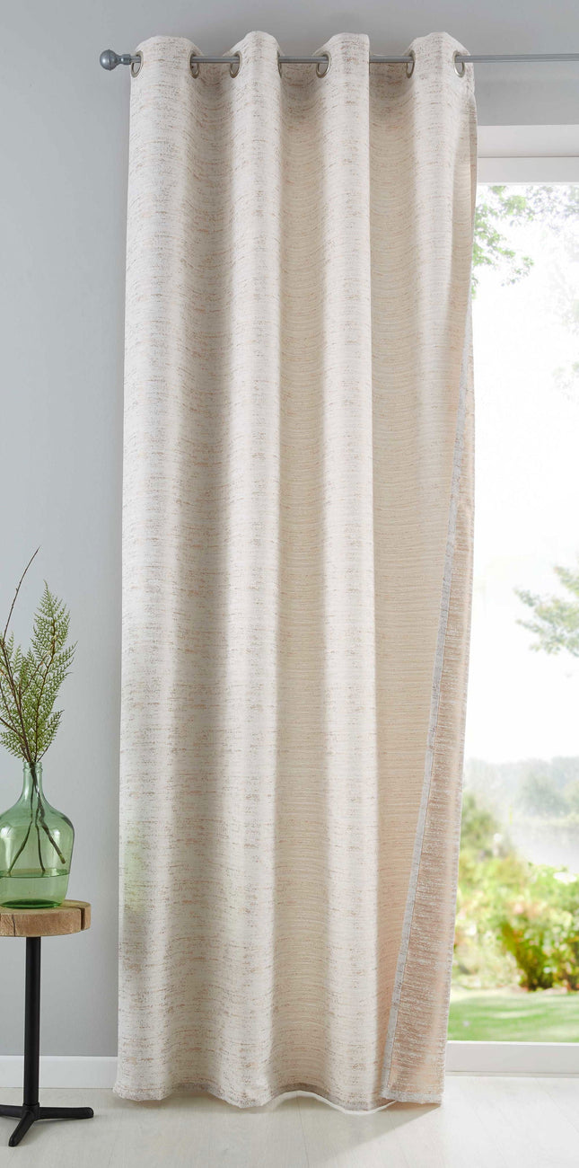 Vorhang Ösen Jacquard Blickdicht Sivas Schal Metallic Effekt Gardine 10000142