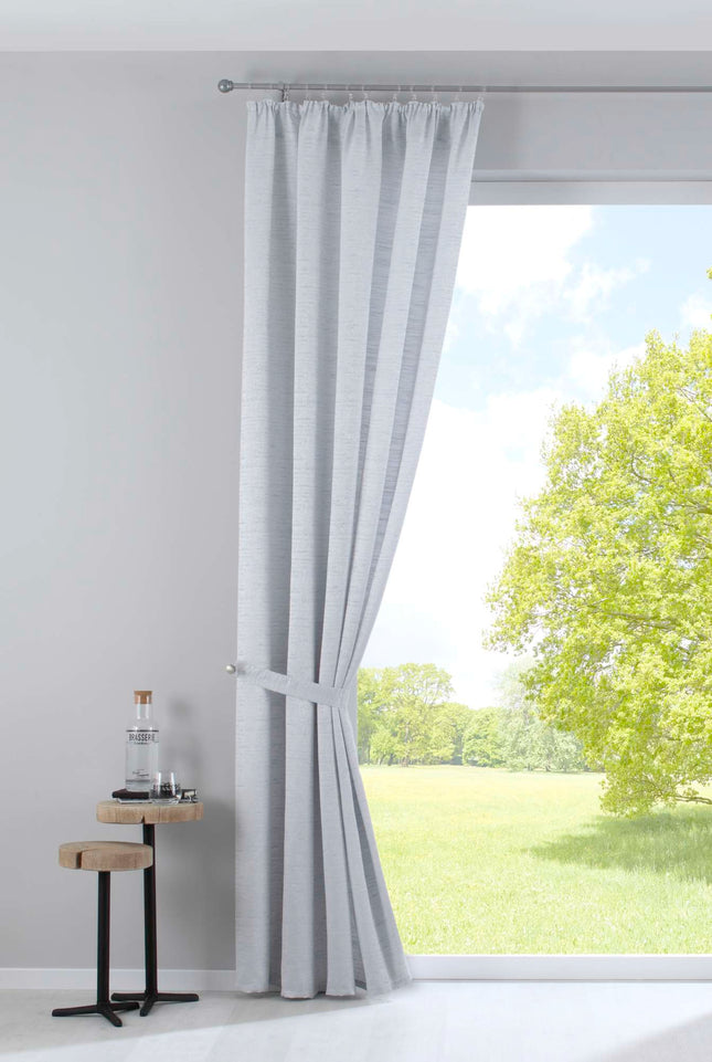 Vorhang mit Jacquardmusterung und Effektgarn »Sivas« Blickdicht verdeckte Schlaufen und Kräuselband Moderne Optik 20190350