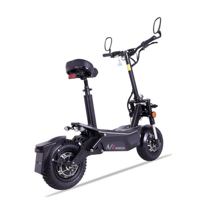 WANDLER A/E Schwarz – robuster Allrad Elektroroller 45 km/h mit Sitz