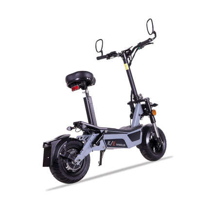 E-Scooter WANDLER-L/E - 20km/h - bis 140kg - mit Straßenzulassung - grau