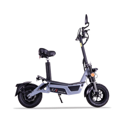 E-Scooter WANDLER-L/E - 20km/h - bis 140kg - mit Straßenzulassung - grau