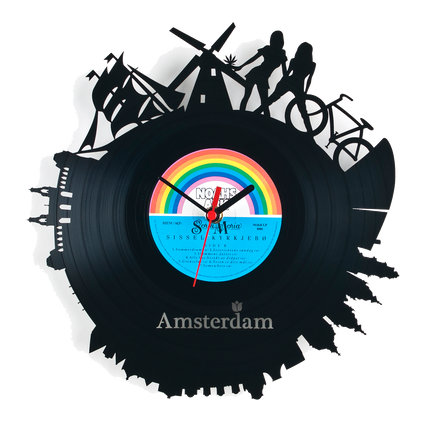 Schallplattenuhr Holland