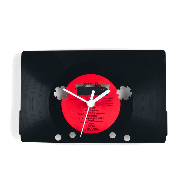 Schallplattenuhr Kassette