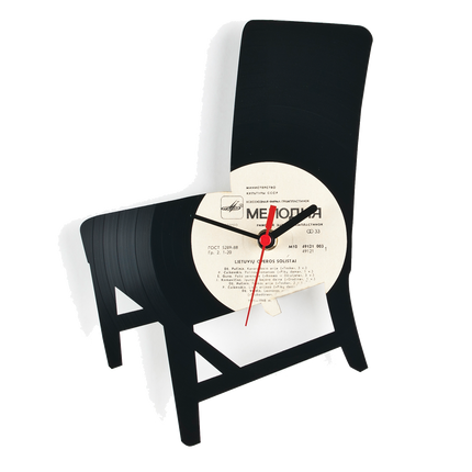 Schallplattenuhr Stuhl