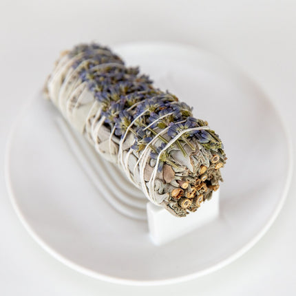 Weißer Salbei räuchern | Räucherbündel Starter Set | mit Räucherschale