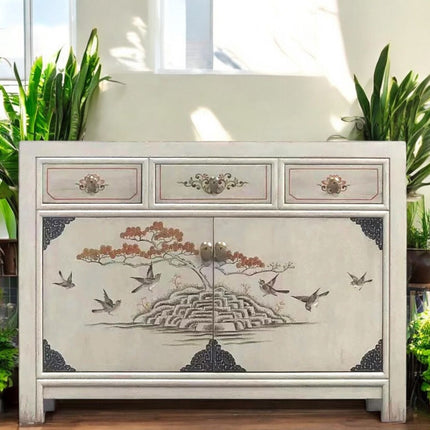 Vintage Asia Chinesische Kommode Sideboard Regal "Vintagefog" - Art. 33082-12